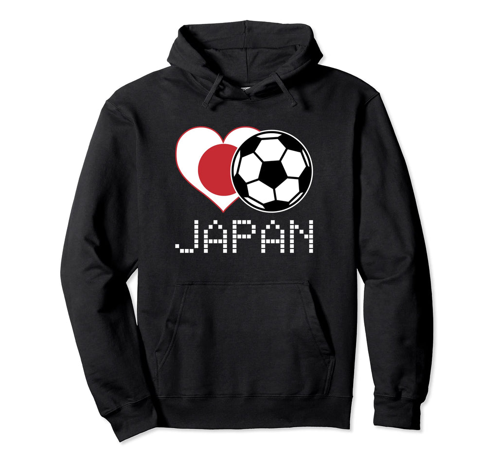 Japan Soccer Japanese Flag Love Country Hoodie - Minimalist Print Unisex