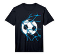 Soccer Ball Goal Funny Player T-Shirt - Fun Novelty Design for Adults