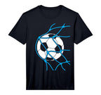 Soccer Ball Goal Funny Player T-Shirt - Fun Novelty Design for Adults