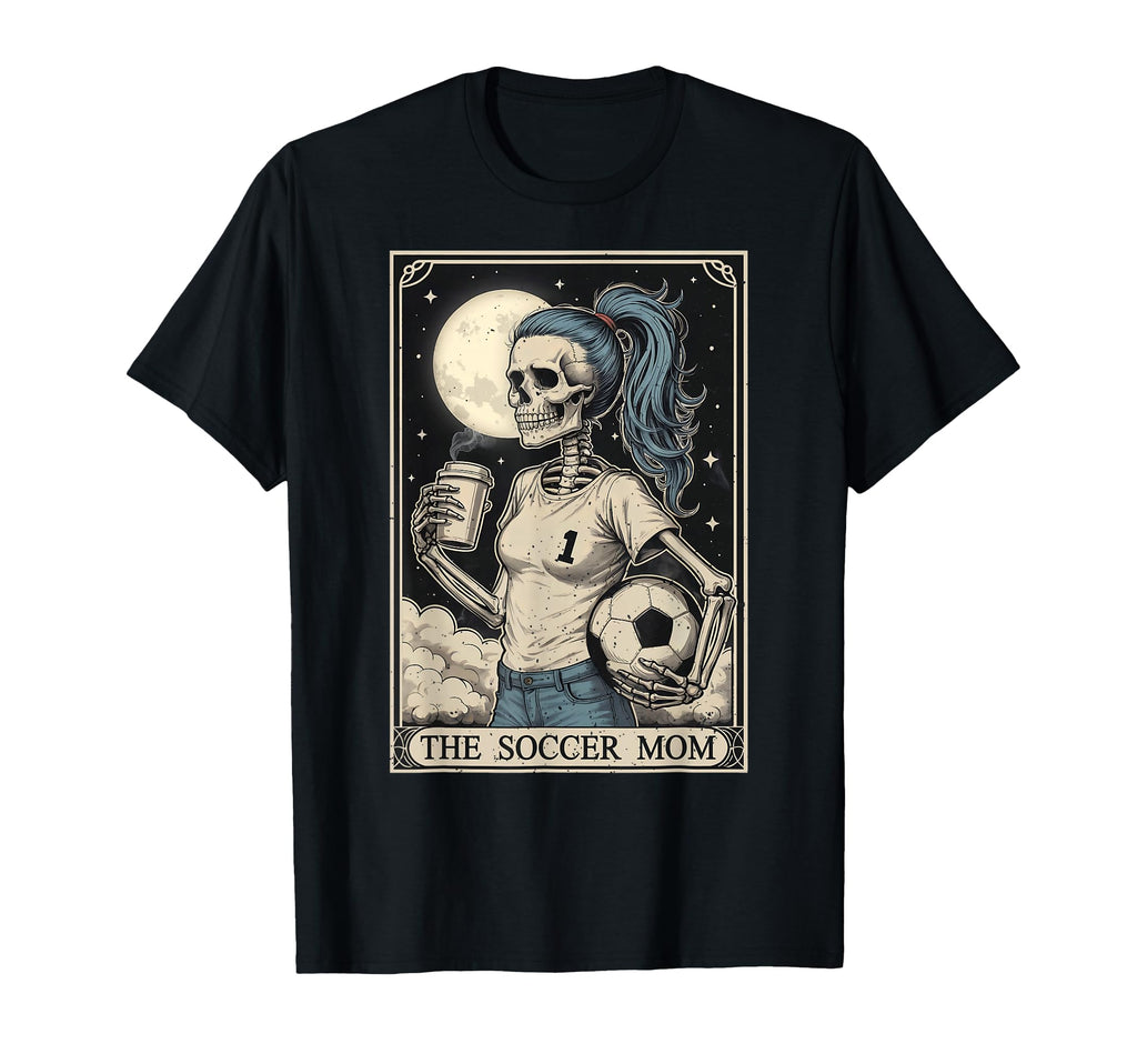 Funny Soccer Mom Tarot Card Game Day T-Shirt - Trendy Graphic Unisex