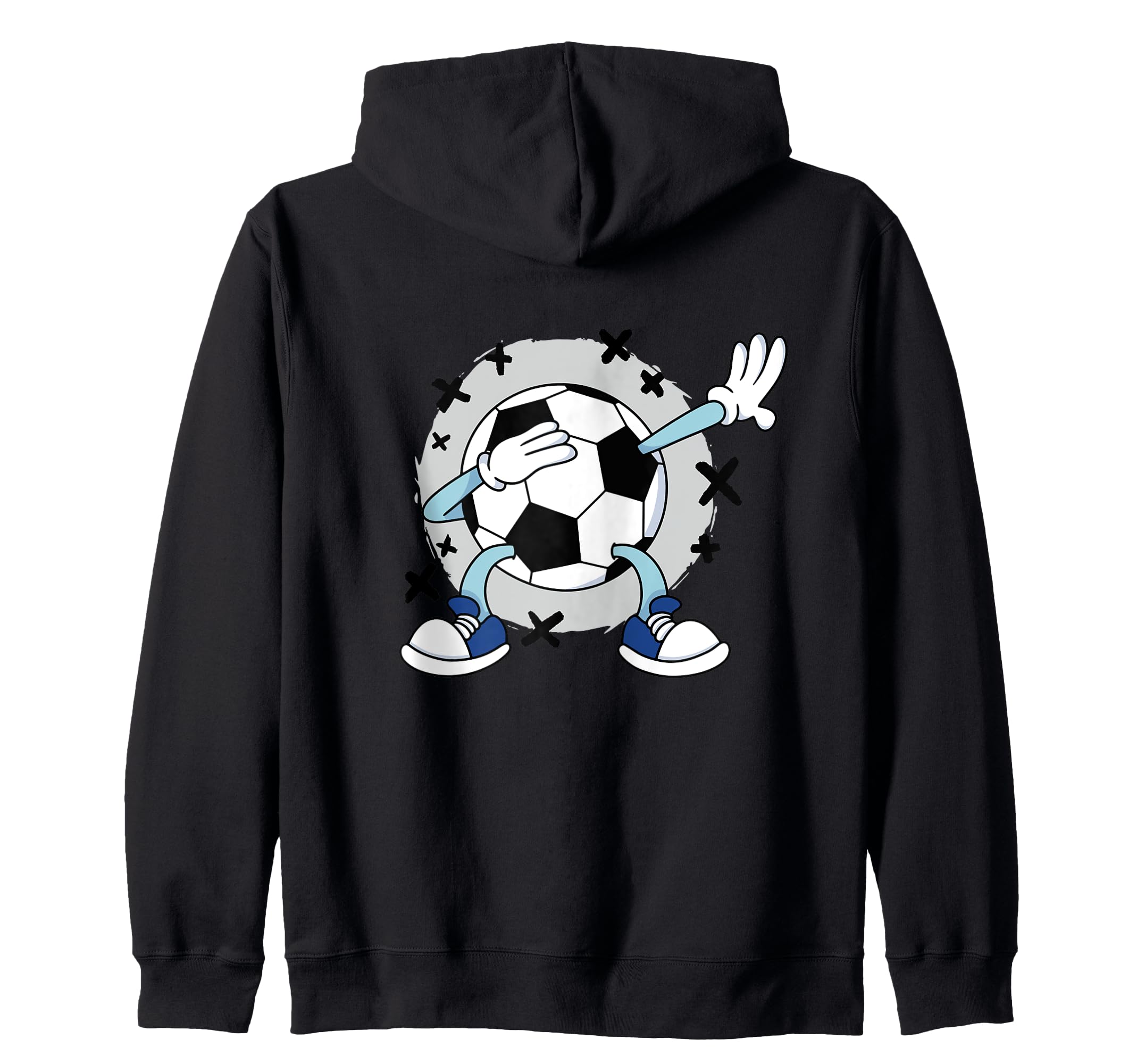 Cartoon Soccer Ball Dabbing T-Shirt - Unique Graphic Unisex