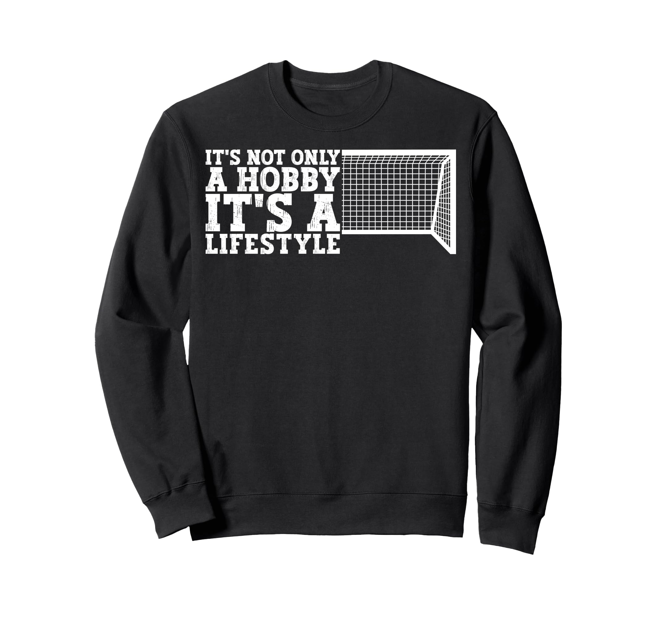 Its Lifestyle Funny Soccer Sweatshirt - Minimalist Print for Adults