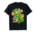 Dabbing St Patricks Day Playing Soccer T-Shirt - Novelty Apparel Men Women