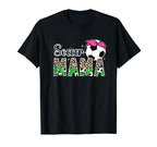 Soccer Mama Leopard Soccer Mom Soccer T-Shirt - Unique Graphic for Adults