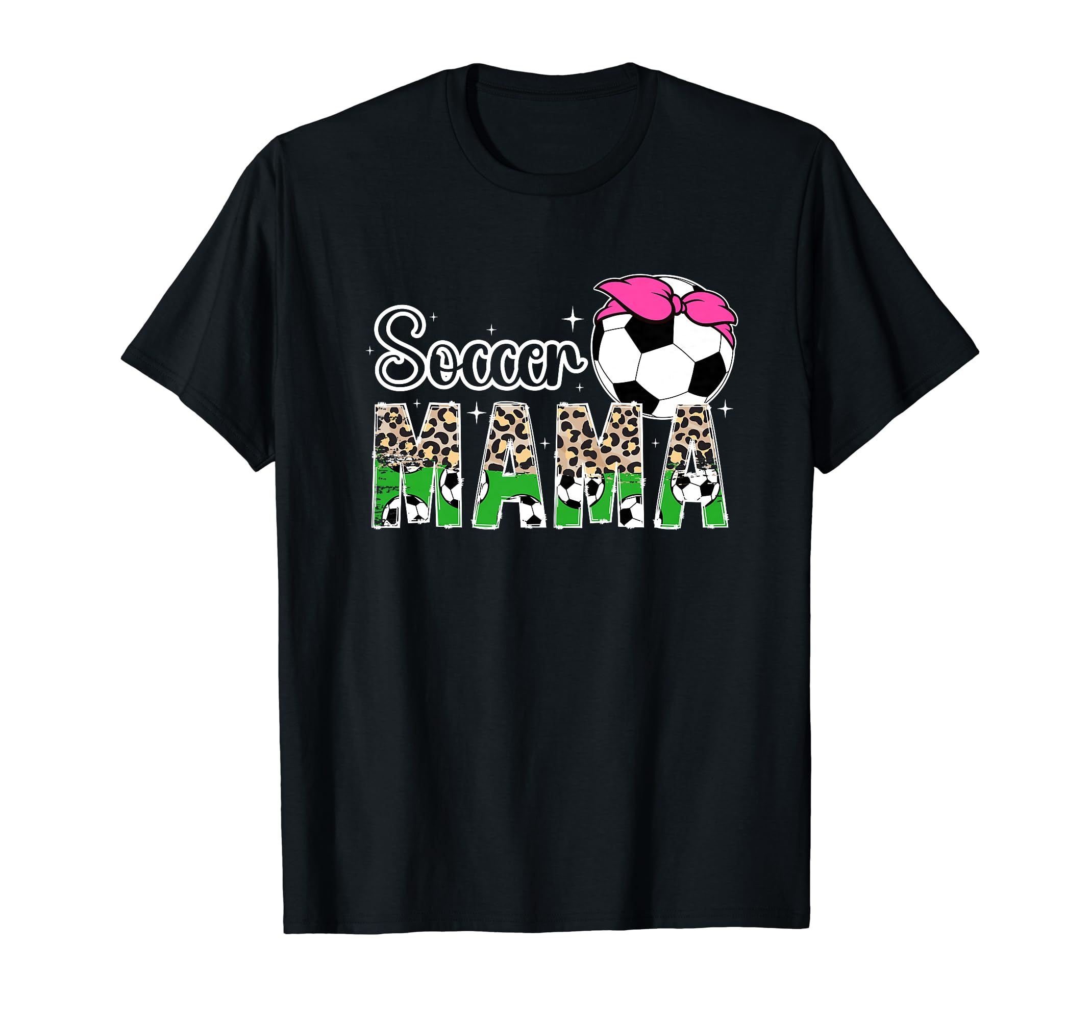 Soccer Mama Leopard Soccer Mom Soccer T-Shirt - Unique Graphic for Adults