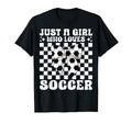 Just Who Loves Soccer Coquette Bow T-Shirt - Aesthetic Graphic Men Women