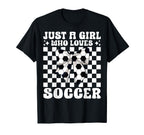 Just Who Loves Soccer Coquette Bow T-Shirt - Aesthetic Graphic Men Women
