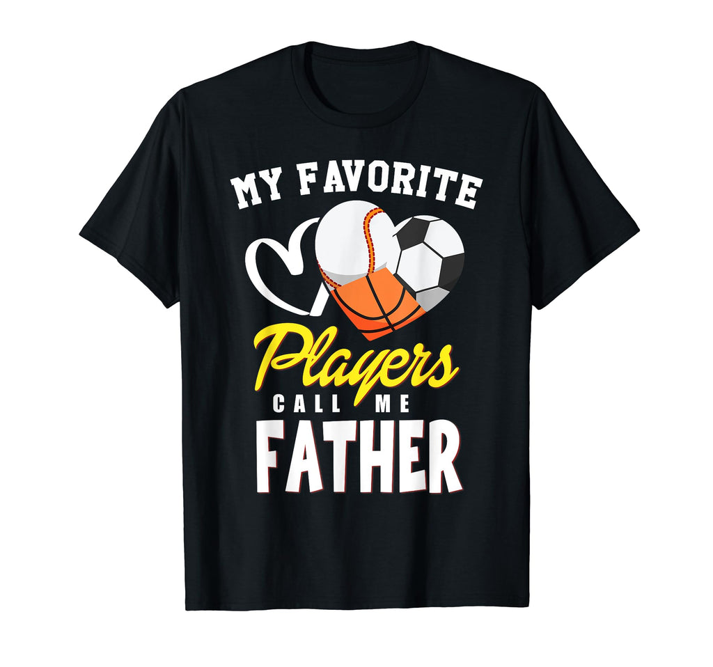 My Favorite Players Baseball Soccer T-Shirt - Unique Graphic Unisex