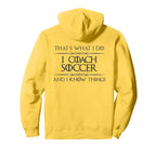Soccer Coaching I Coach Soccer And I Hoodie - Fun Novelty Design Unisex