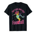 Just Who Loves Football Player T-Shirt - Custom Art Print for Adults