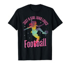 Just Who Loves Football Player T-Shirt - Custom Art Print for Adults
