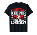 Soccer Keeper Mom Will Yell Mom Soccer T-Shirt - Graphic Print Unisex