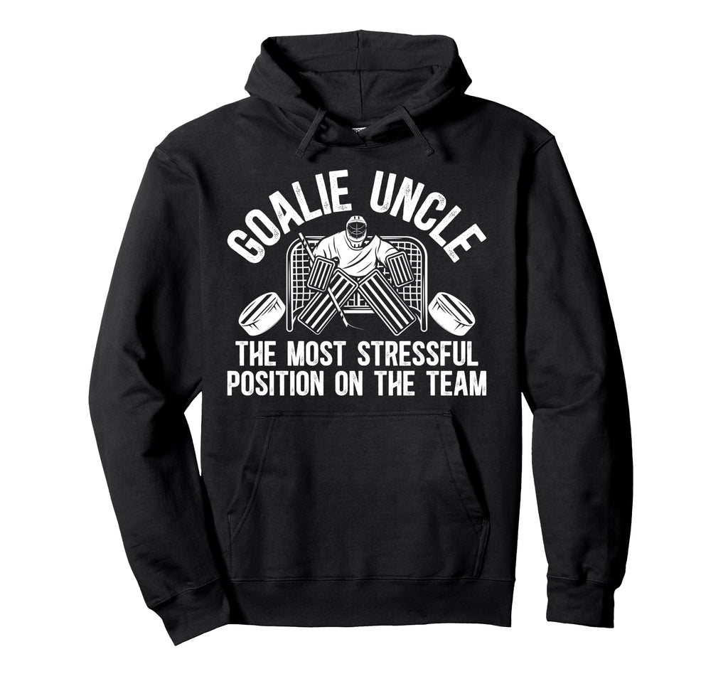 Funny Hockey Goalie Uncle Hockey Hoodie - Custom Art Print for Adults