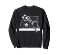 Skeleton Soccer Funny Halloween Party Sweatshirt - Trendy Graphic Unisex
