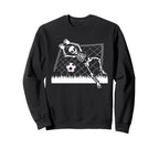 Skeleton Soccer Funny Halloween Party Sweatshirt - Trendy Graphic Unisex