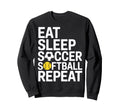 Eat Sleep Soccer Softball Repeat Sweatshirt - Aesthetic Graphic Men Women