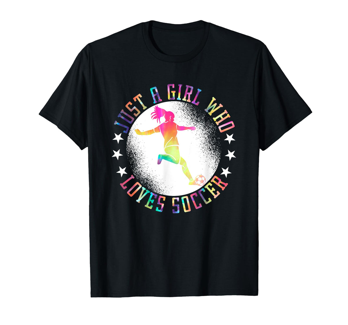 Just Who Loves Soccer Soccer T-Shirt - Minimalist Print for Adults