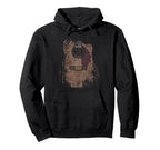Distressed Acoustic Guitar Player Rock Hoodie - Fun Novelty Design Unisex