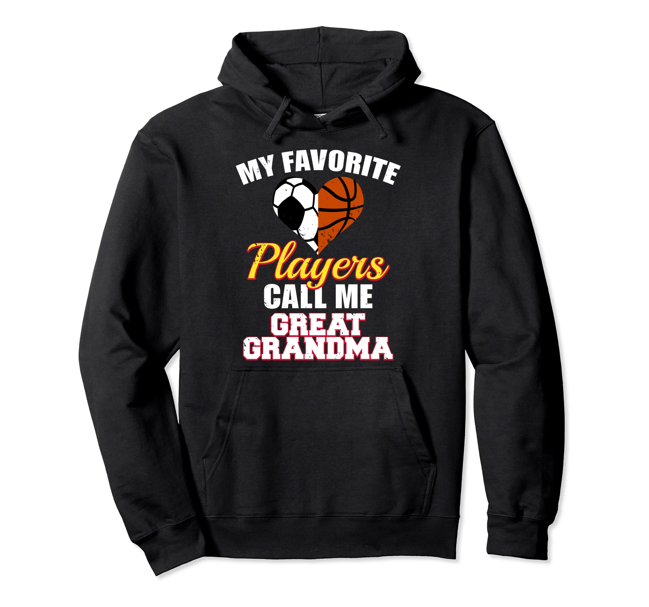 My Favorite Soccer Basketball Players Hoodie - Graphic Print for Adults