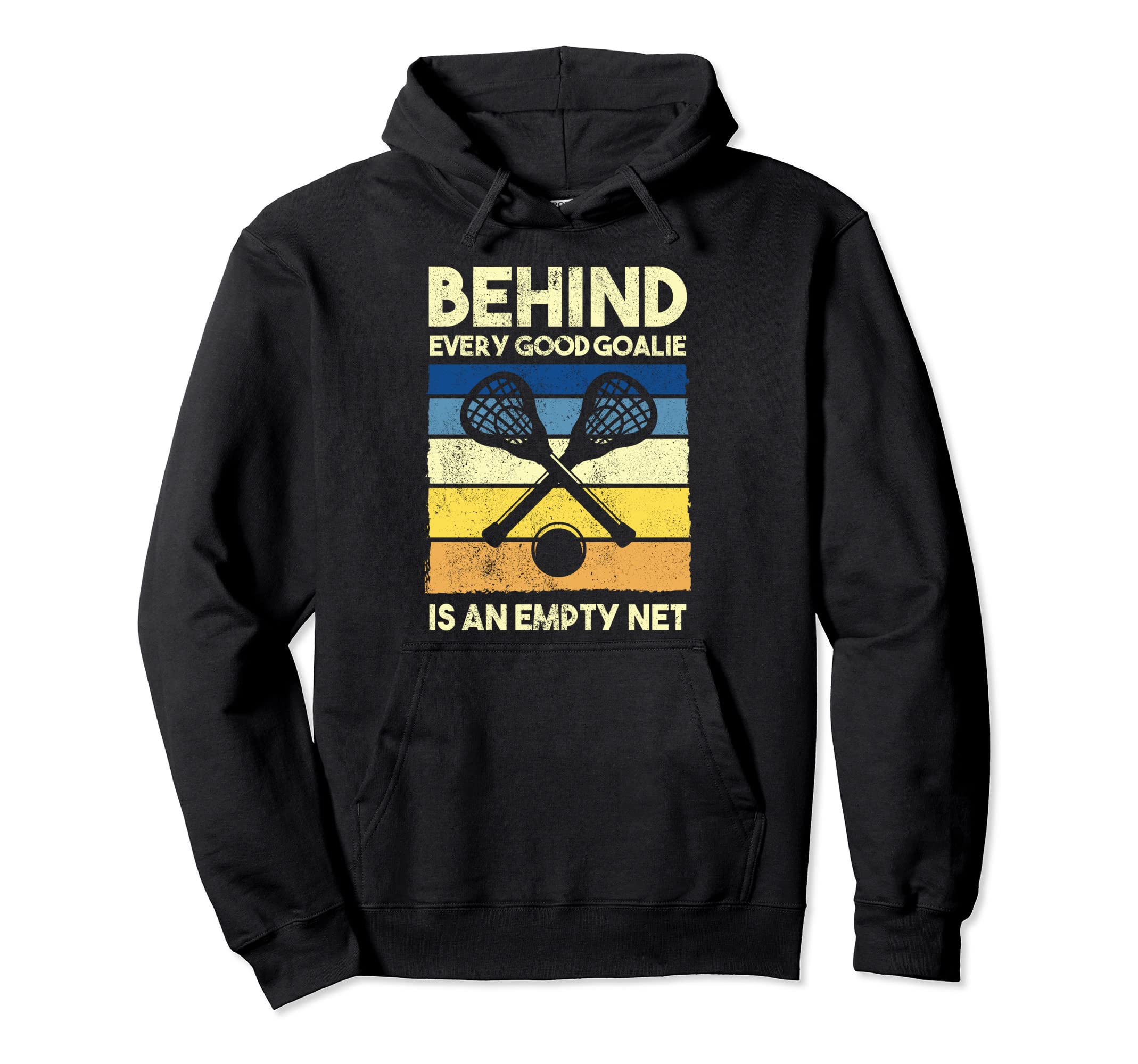 Lax Goalie Player Fan Coach Outfit Hoodie - Graphic Print for Adults
