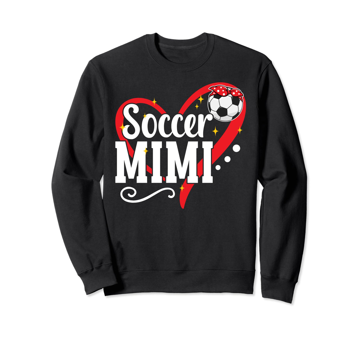 Soccer Mimi Heart Grandma Mimi Sweatshirt - Streetwear Style Men Women