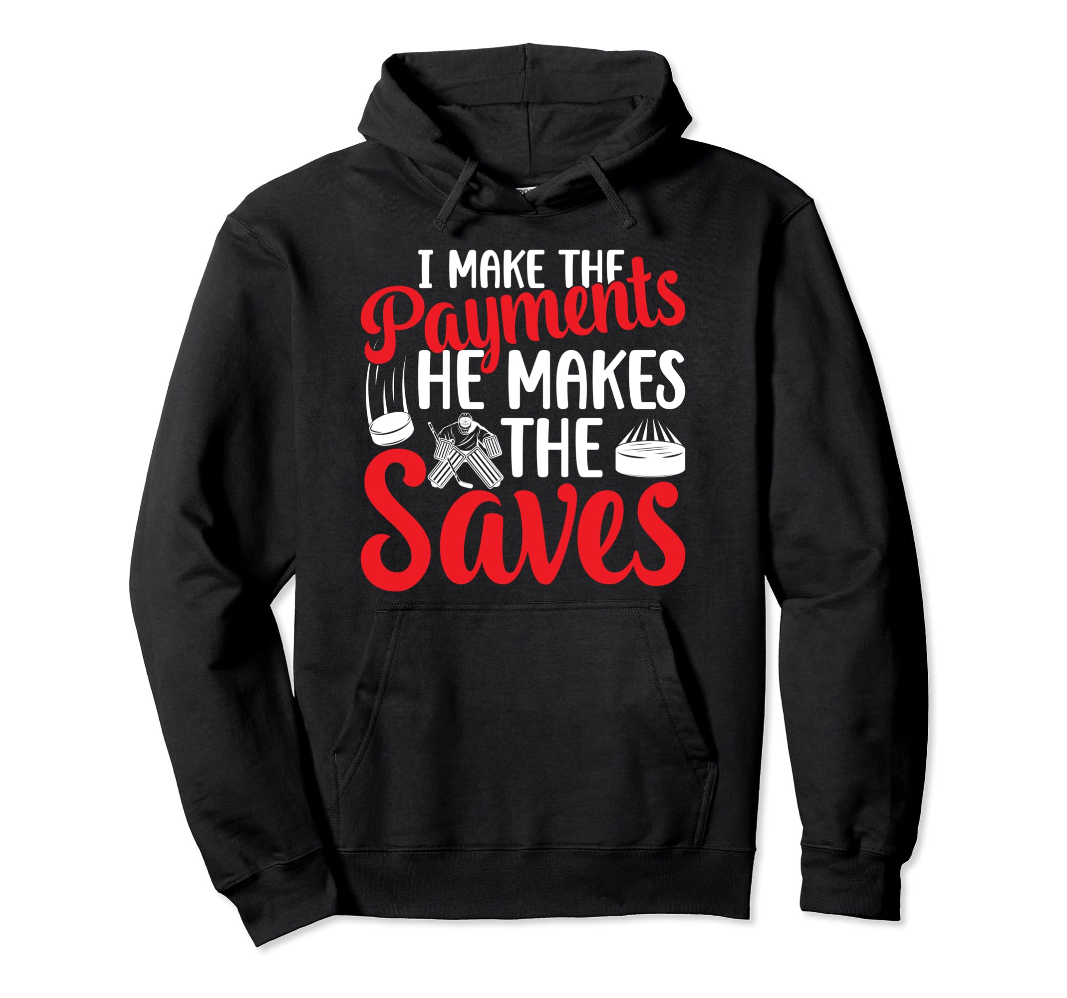 Ice Hockey Goalkeeper Mom Ice Hockey Hoodie - Aesthetic Graphic Unisex