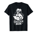 Soccer Mom Skeletton Halloween Soccer T-Shirt - Graphic Print for Adults