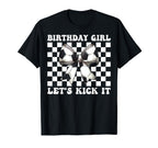 Birthday Lets Kick It Soccer Mom Mama T-Shirt - Novelty Apparel Unisex