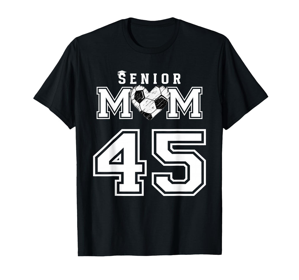 Proud Senior Soccer Mom Custom Jersey T-Shirt - Minimalist Print Unisex