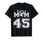 Proud Senior Soccer Mom Custom Jersey T-Shirt - Minimalist Print Unisex