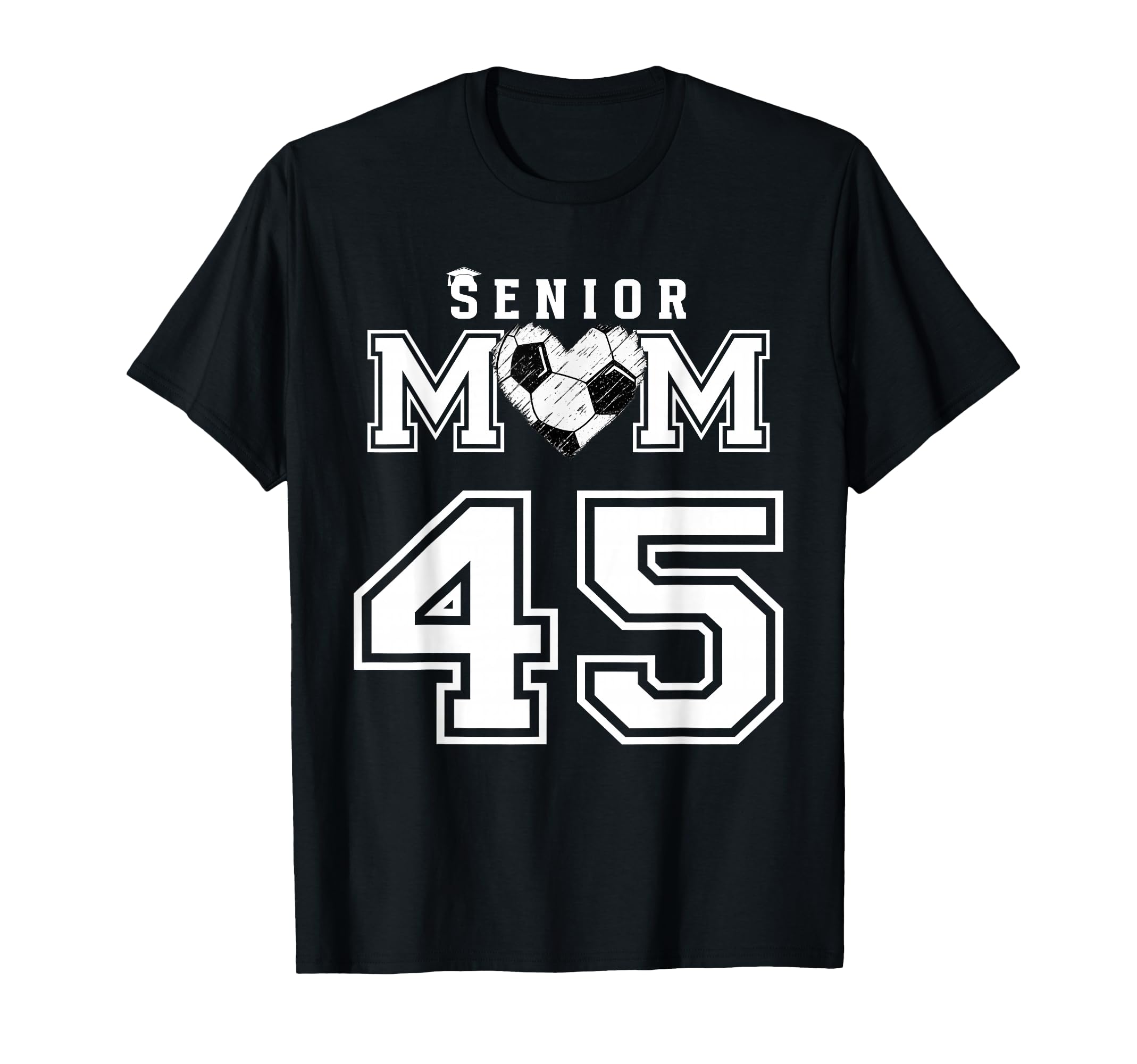 Proud Senior Soccer Mom Custom Jersey T-Shirt - Minimalist Print Unisex