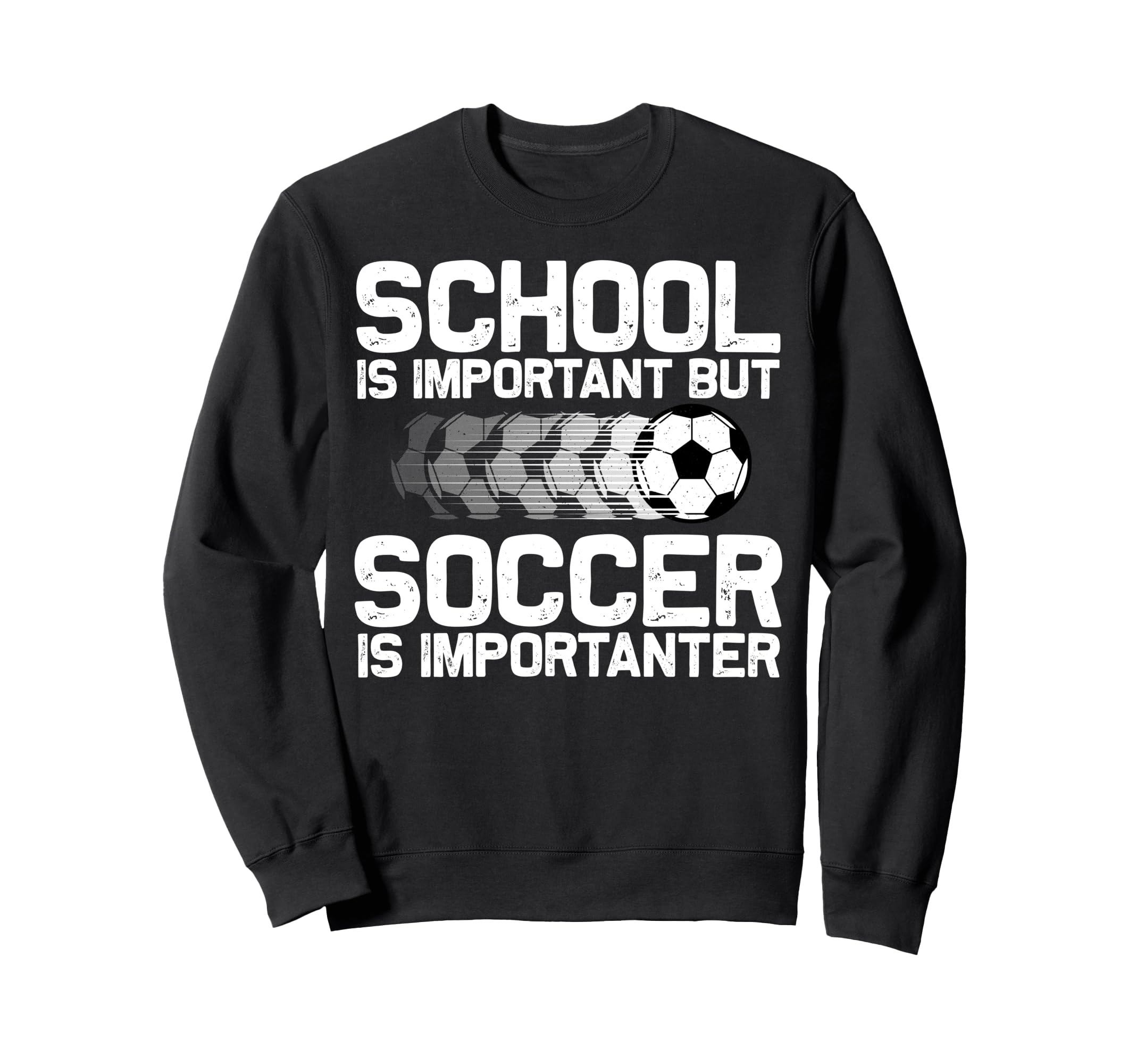 Funny Soccer Art Gag Soccer Player Sweatshirt - Unique Graphic Men Women