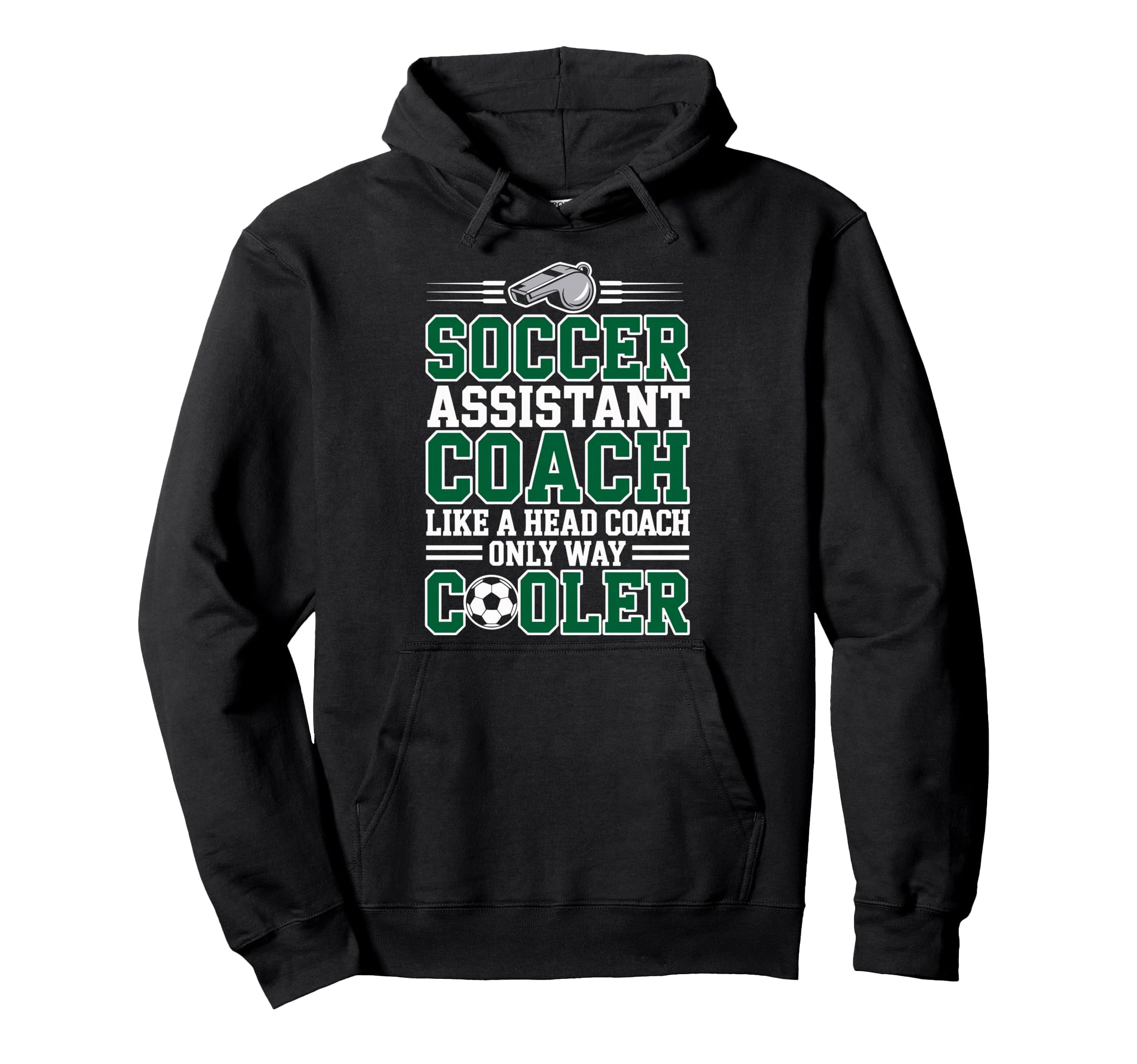 Soccer Assistant Coach Like Head Hoodie - Custom Art Print for Adults