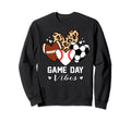 Game Day Vibes Funny Baseball Sweatshirt - Novelty Apparel for Adults