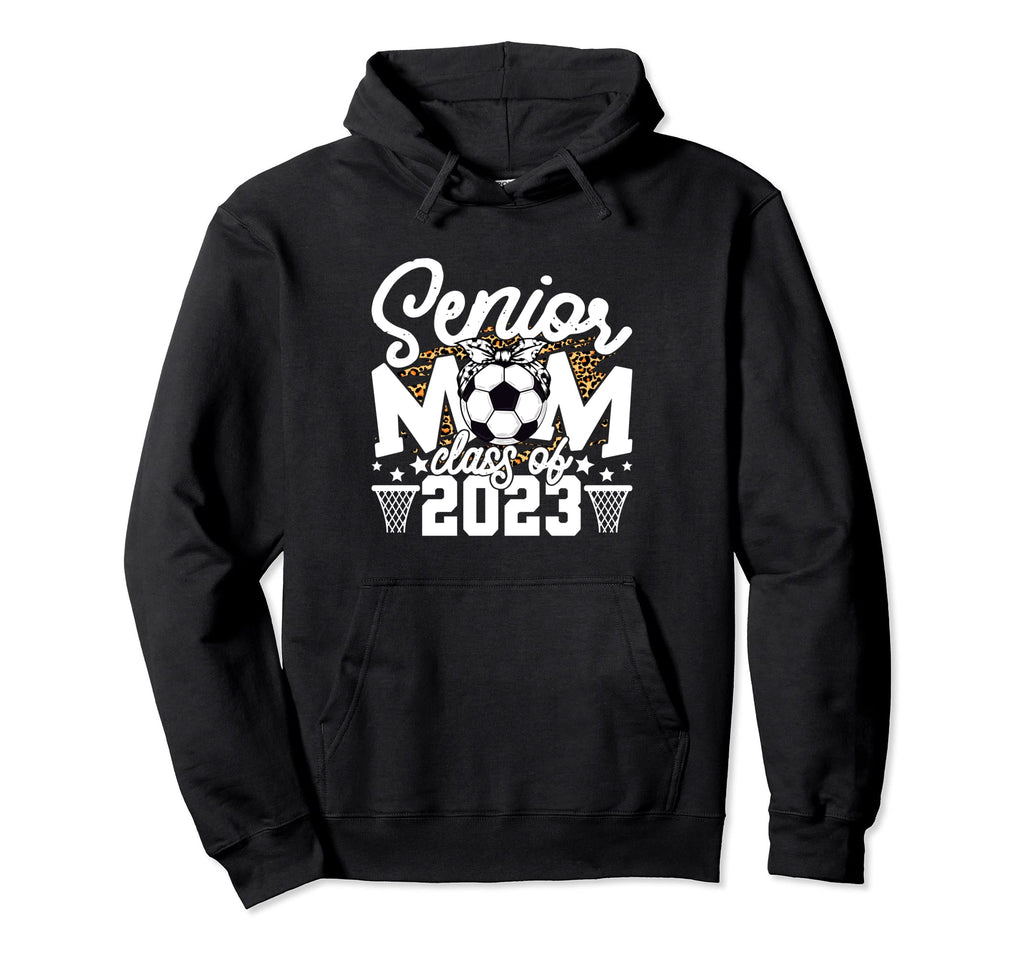 Leopard Senior Mom Class 2023 Senior Hoodie - Unique Graphic for Adults