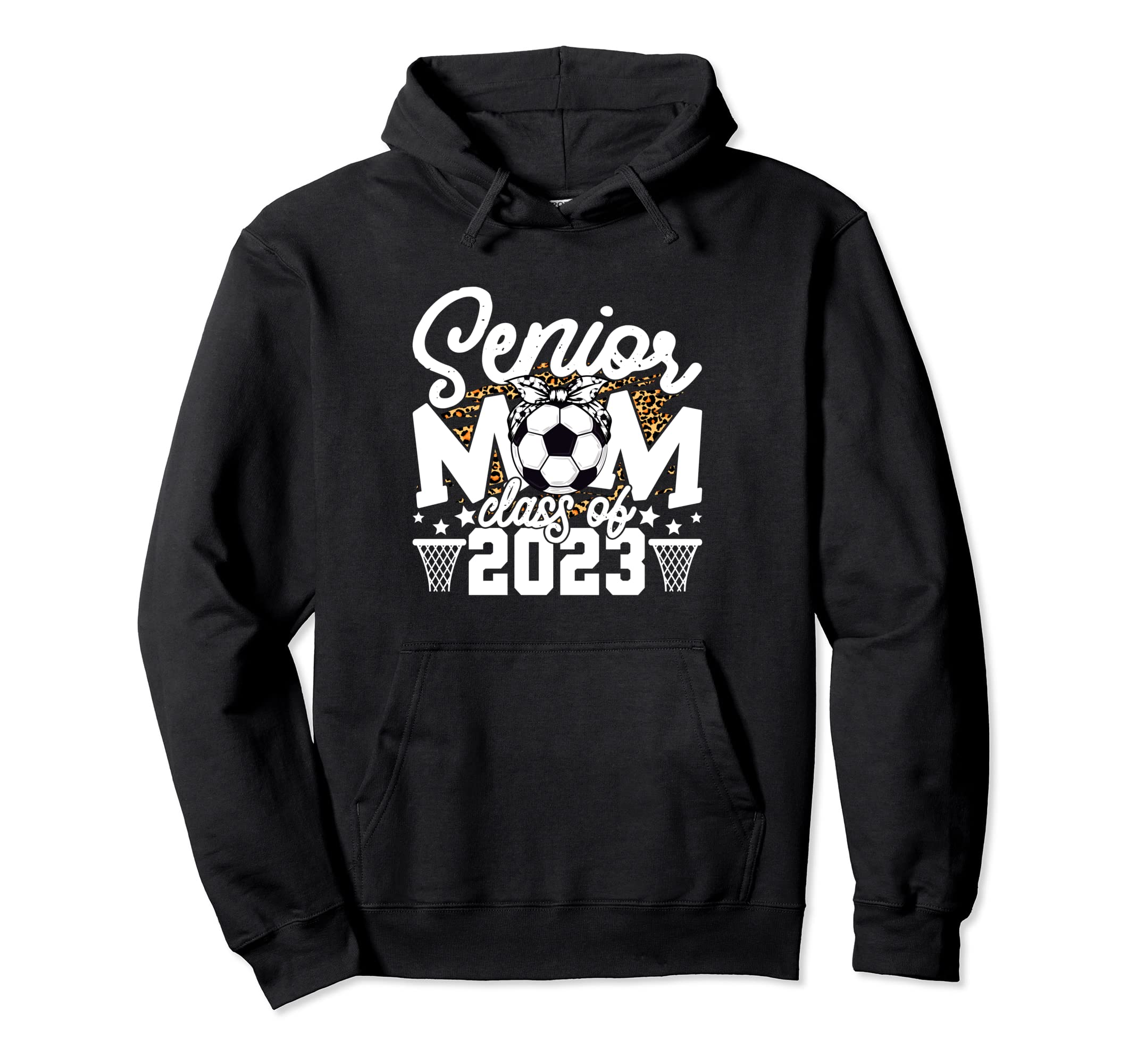 Leopard Senior Mom Class 2023 Senior Hoodie - Unique Graphic for Adults