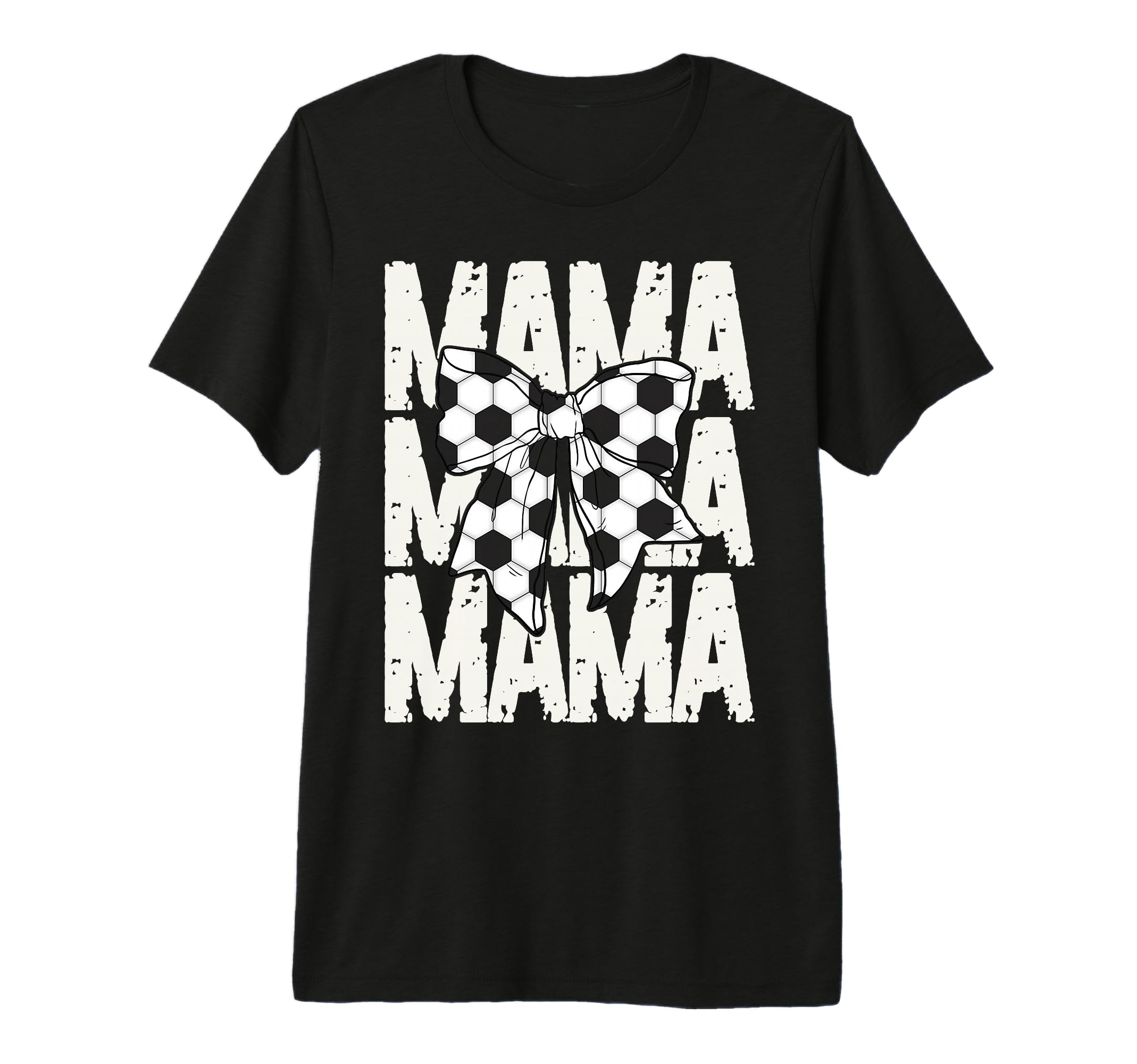 Soccer Mama Coquette Bow Sports Mom T-Shirt - Graphic Print for Adults