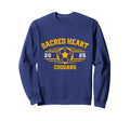 Sacred Heart Cougars Soccer Ball Sweatshirt - Custom Art Print Men Women