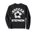 Soccer Stepmom Soccer Ball Sweatshirt - Minimalist Print for Adults
