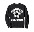 Soccer Stepmom Soccer Ball Sweatshirt - Minimalist Print for Adults