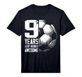 9Th Birthday Soccer Player Football T-Shirt - Casual Everyday Wear Unisex