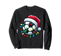Soccer Ball Santa Hat Player Sweatshirt - Casual Everyday Wear for Adults