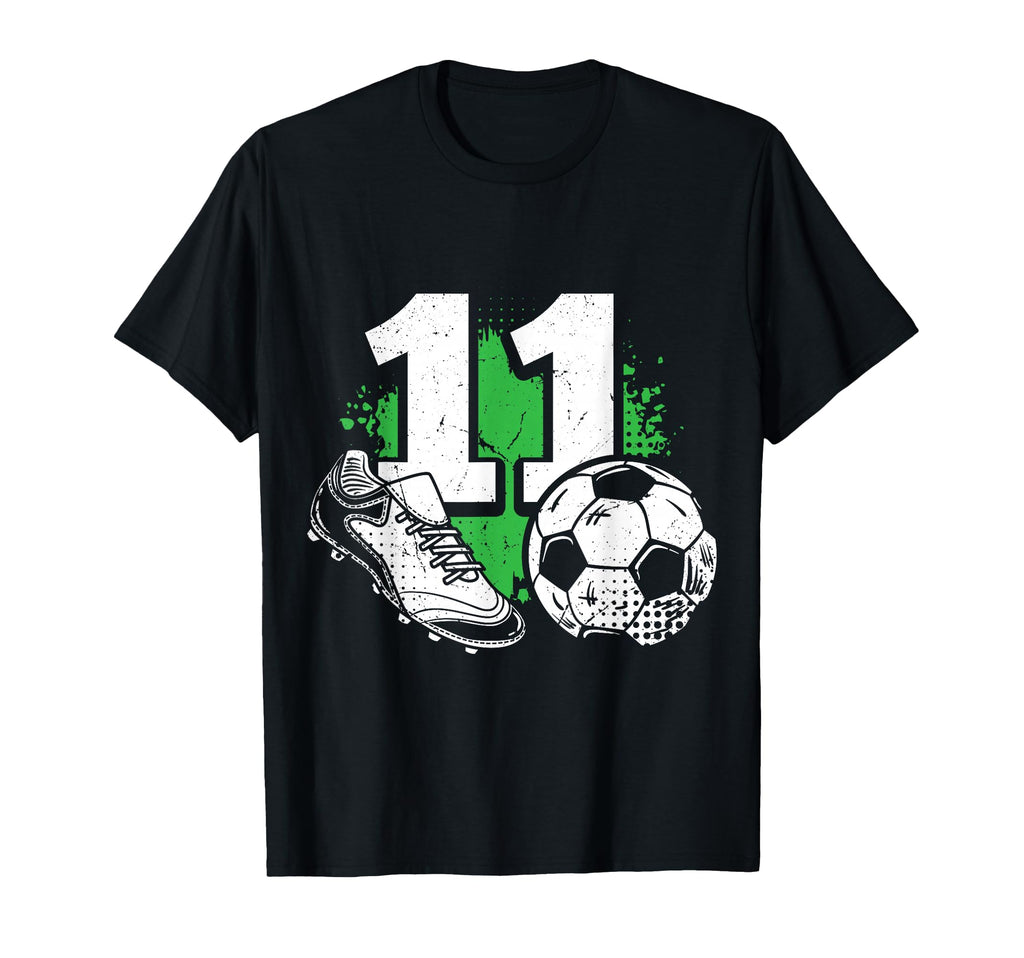 11Th Birthday Soccer Player Football T-Shirt - Novelty Apparel for Adults