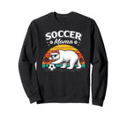 Soccer Mama Bear Mothers Day Sweatshirt - Casual Everyday Wear for Adults