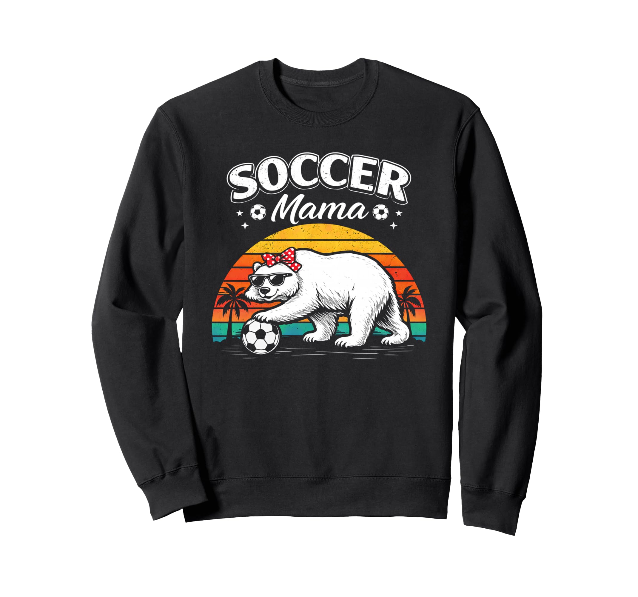 Soccer Mama Bear Mothers Day Sweatshirt - Casual Everyday Wear for Adults