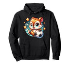 Soccer Player Chipmunk Kicking Soccer Ball Hoodie - Graphic Print Unisex