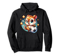 Chipmunk Soccer Player Kicking Soccer Hoodie - Novelty Apparel for Adults