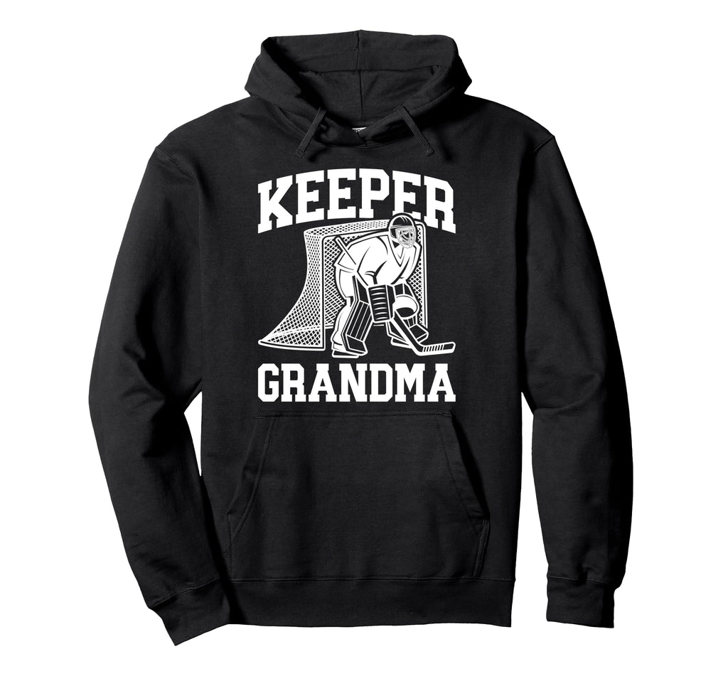 Ice Hockey Keeper Grandma Hockey Goalie Hoodie - Unique Graphic for Adults