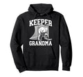 Ice Hockey Keeper Grandma Hockey Goalie Hoodie - Unique Graphic for Adults