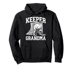 Ice Hockey Keeper Grandma Hockey Goalie Hoodie - Unique Graphic for Adults